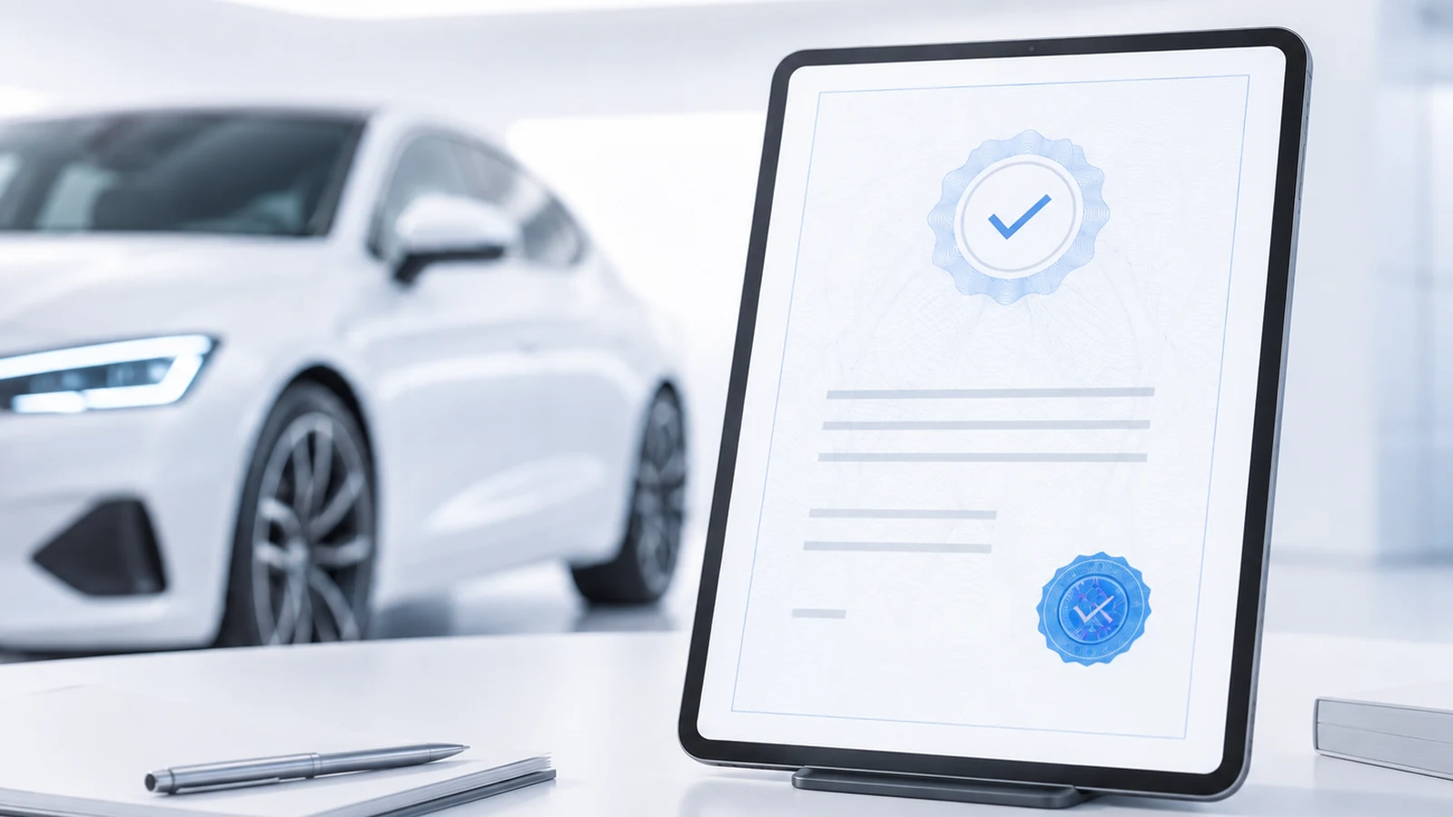 Elektrofahrzeugbatterie im modernen Labor als Symbol für Lebenszyklus und Wiederverwendung