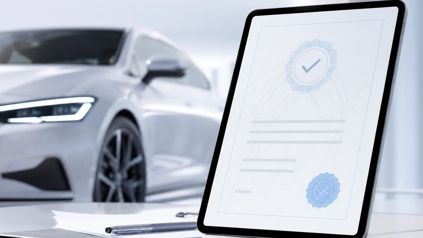 Technische Analyse einer Elektrofahrzeugbatterie mit digitaler Zustandsauswertung